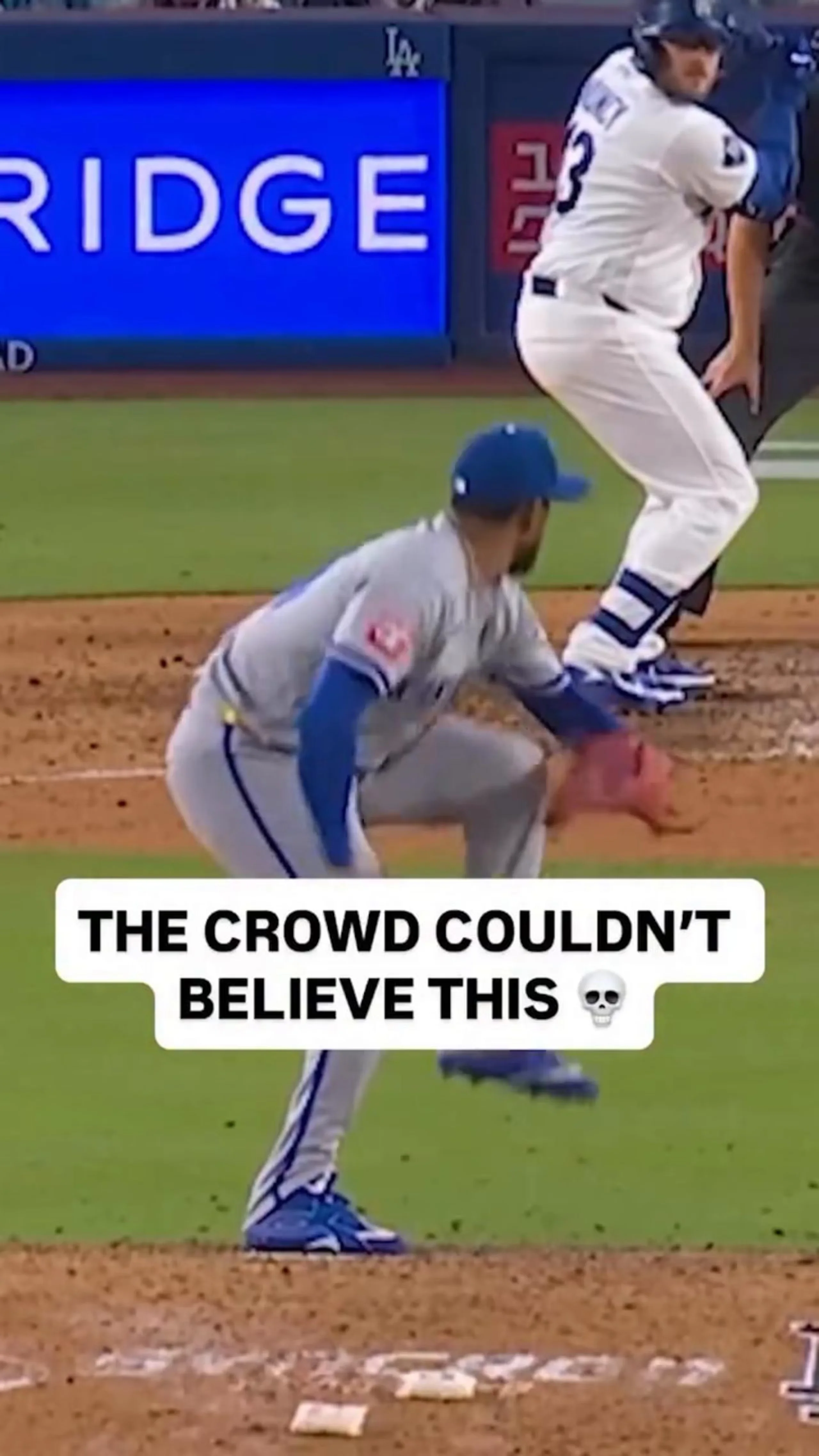 Outrageous Pump Fake Leaves Everyone Fooled 💀 (via @MLB)